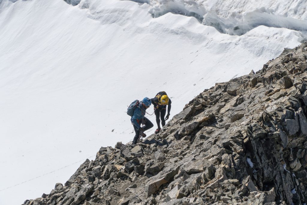 Verso la vetta del Piz Bernina. Foto archivio Boscacci