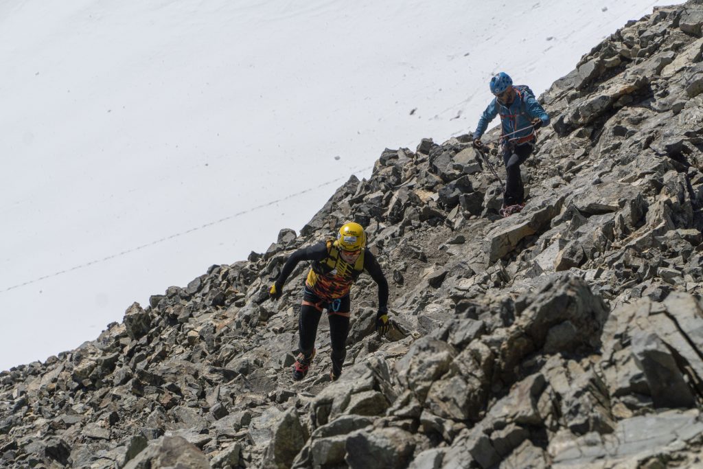 Verso la vetta del Piz Bernina. Foto archivio Boscacci