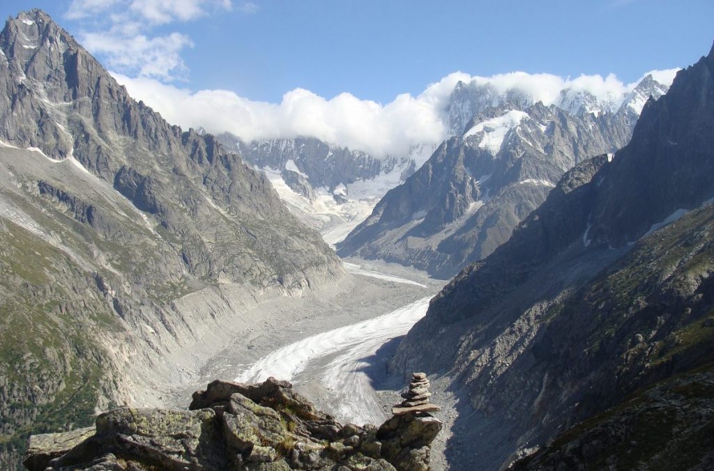 mer de glace, monte bianco