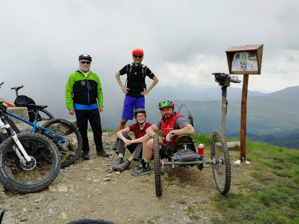 Hand bike cima Monte Caio