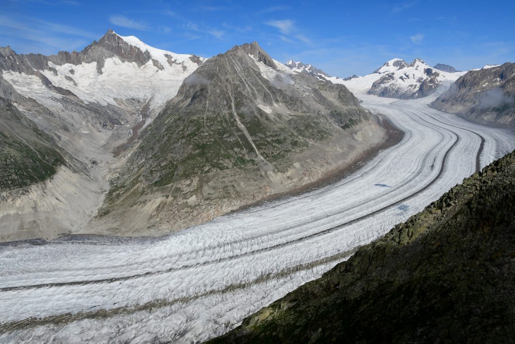 L'Aletschgletscher, il più grande ghiacciaio delle Alpi