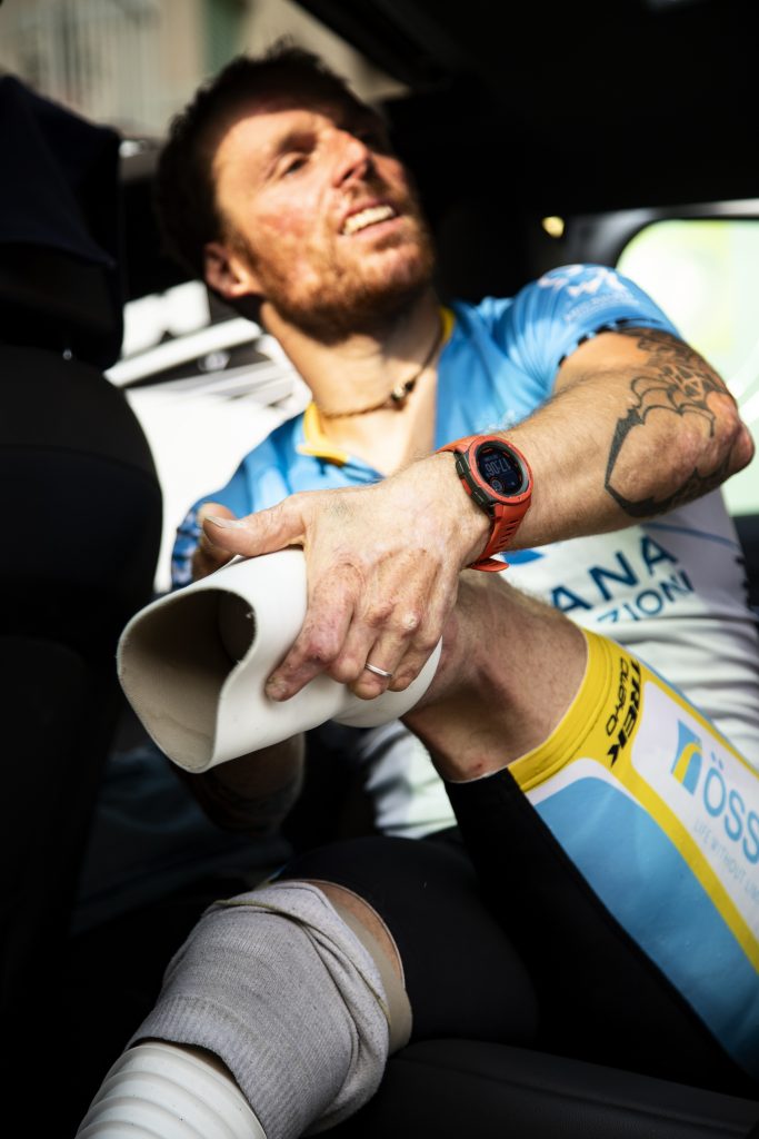 Andrea Lanfri durante il suo From 0 to 0. foto archivio Andrea Lanfri