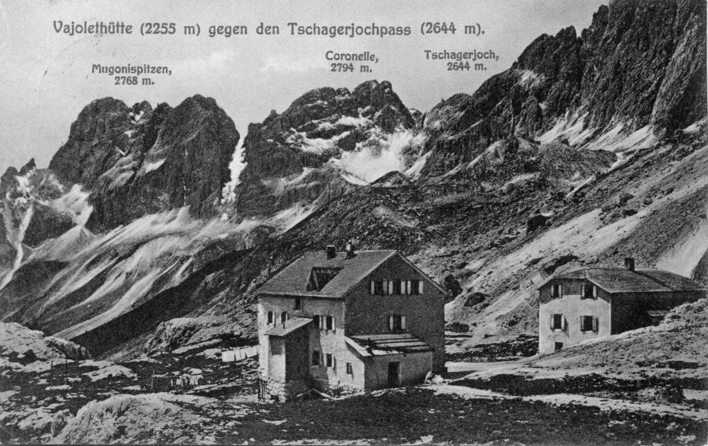 1901, Rifugio Vajolet, foto @ wikimedia