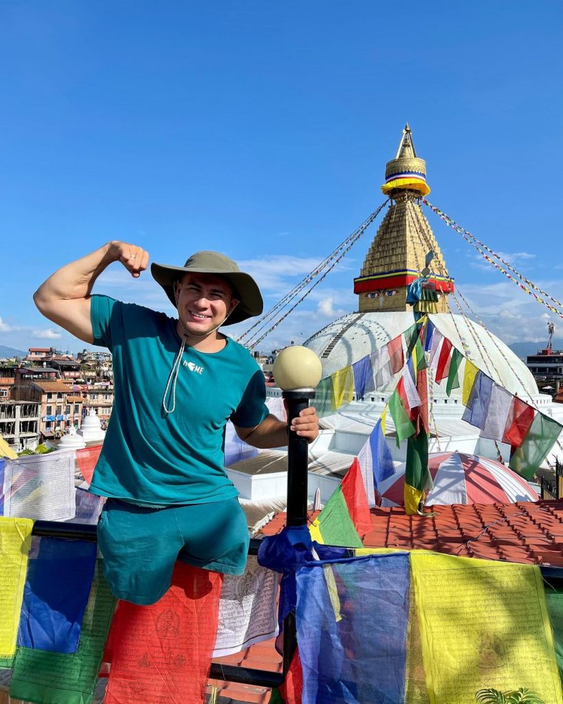 Rustam a Kathmandu. Foto Instagram Rustam Nabiev