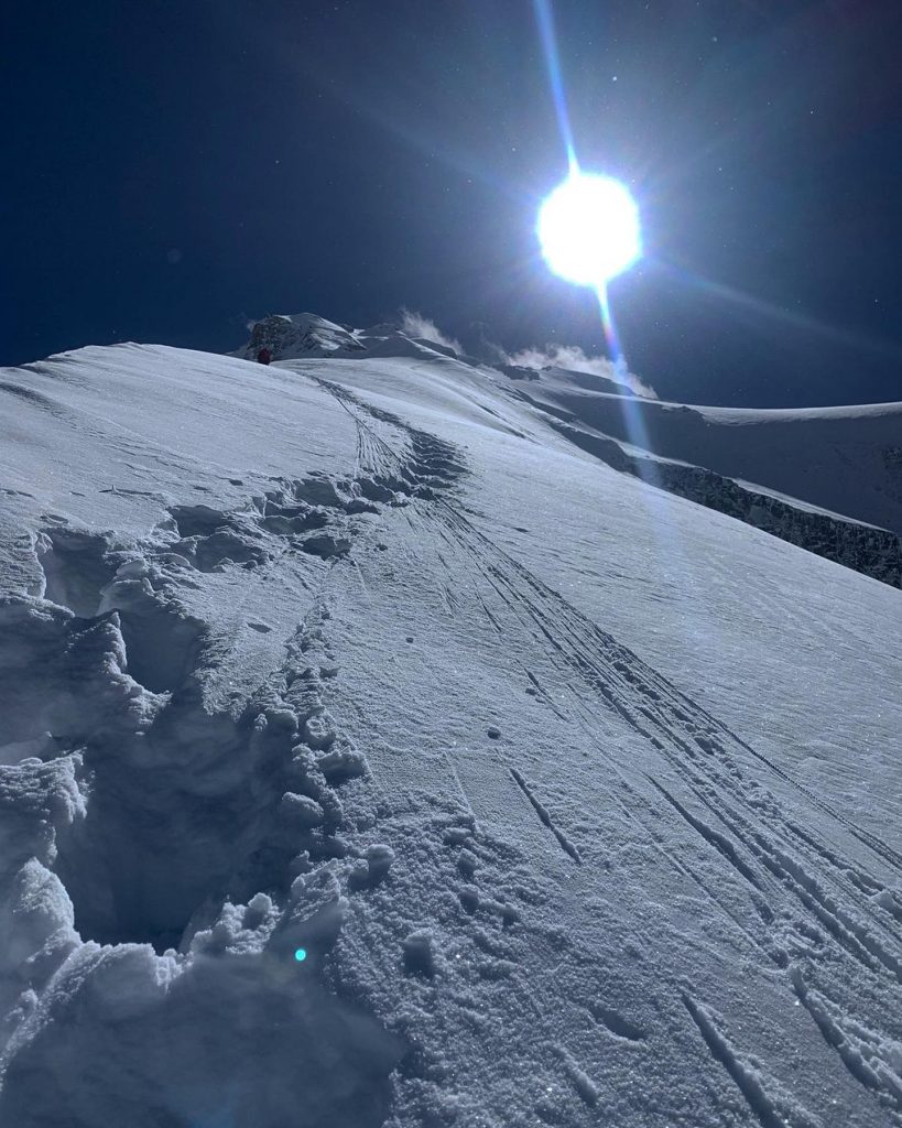 Dhaulagiri, foto al team di fissaggio corde SST