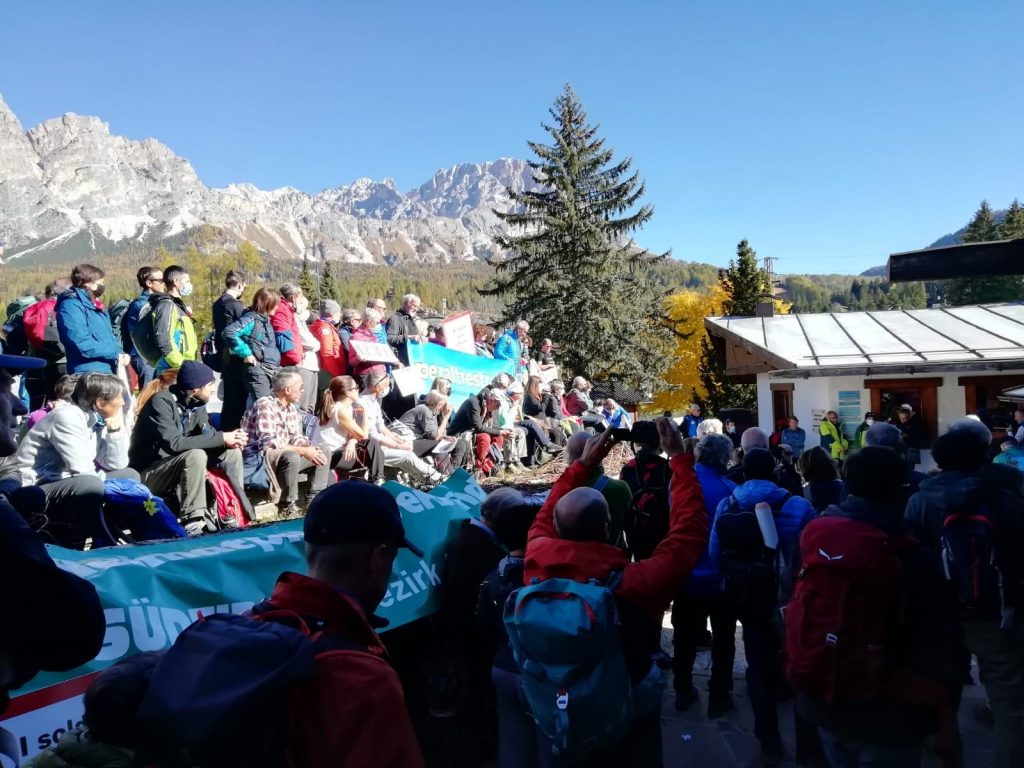 Un momento della manifestazione. Foto CAI Veneto