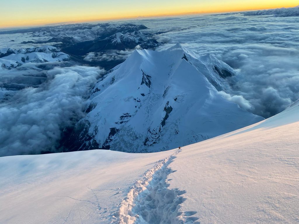 Traccia di salita al Dhaulagiri. Foto archivio Marco Camandona