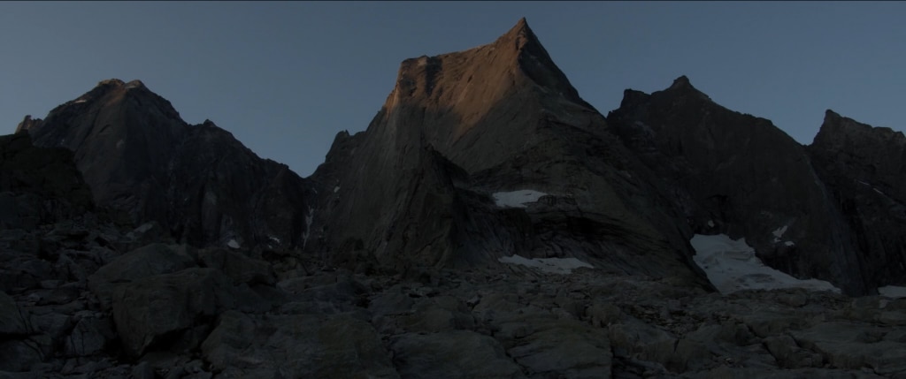 Un fotogramma dal docu-film "La bicicletta e il badile".