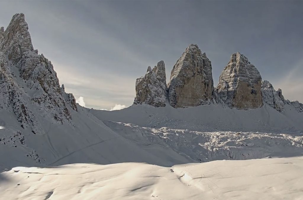 Tre Cime di Lavaredo nel timelapse di Scenari Digitali