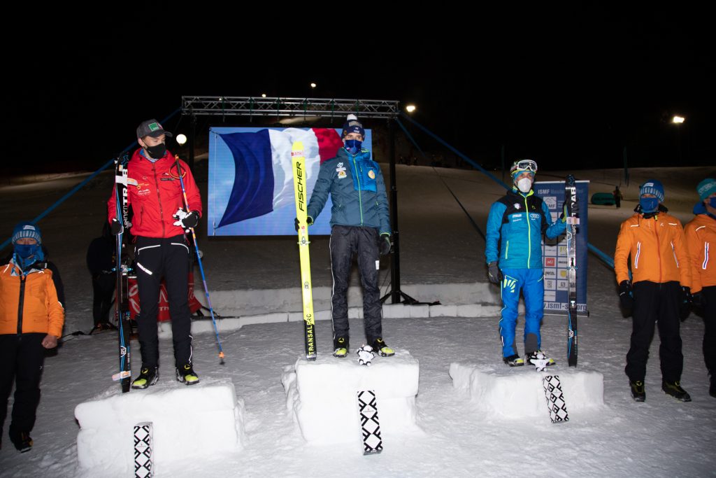 Podio maschile Senior Gara Sprint Ponte di Legno 2020 - Foto Maurizio Torri e Mauro Mariotti