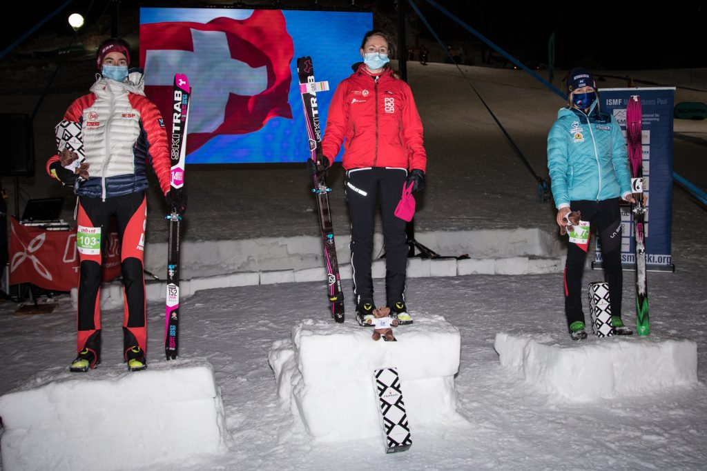 Podio Femminile Senior Gara Sprint Ponte di Legno 2020 - Foto Maurizio Torri e Mauro Mariotti
