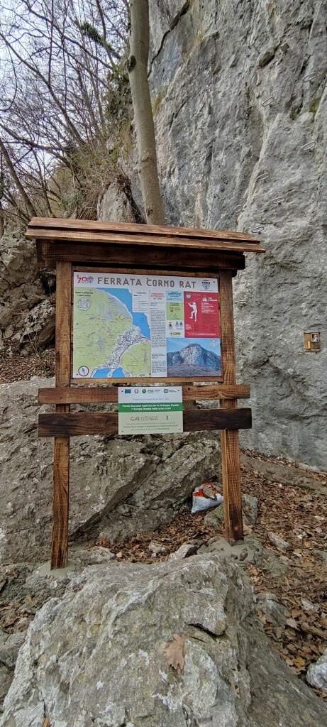 La Ferrata dopo i lavori di riqualificazione - Foto FB Ferrata del Corno Rat