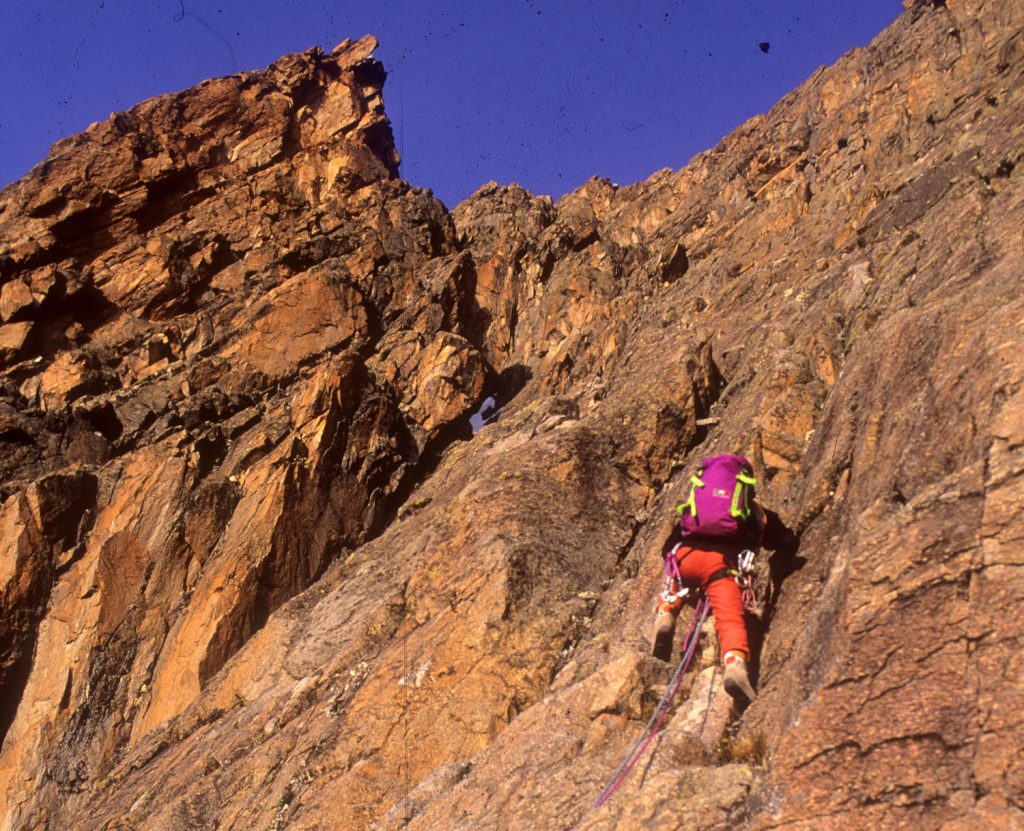 Arrampicata sulle placche del Nelion, foto SA