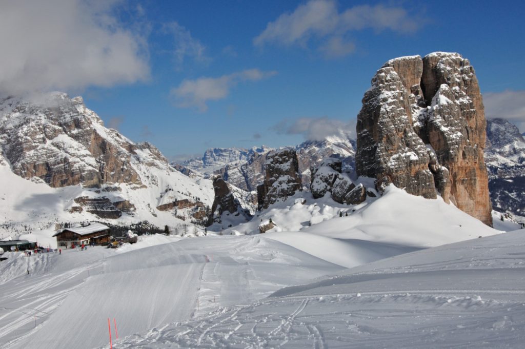 Cinque Torri dal rifugio Scoiattoli
