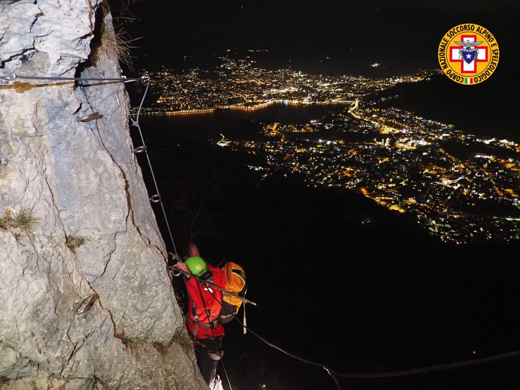Ferrata Corno Rat - Foto CNSAS Lombardia
