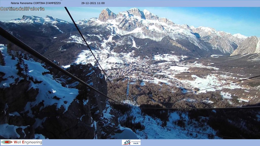 Webcam Cortina dal Rifugio Faloria - 29.12.2021