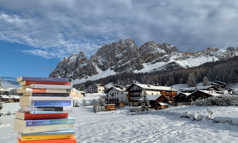 una montagna di libri, cortina d'ampezzo