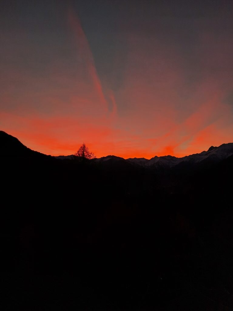 Tramonto in Val Pellice (TO)