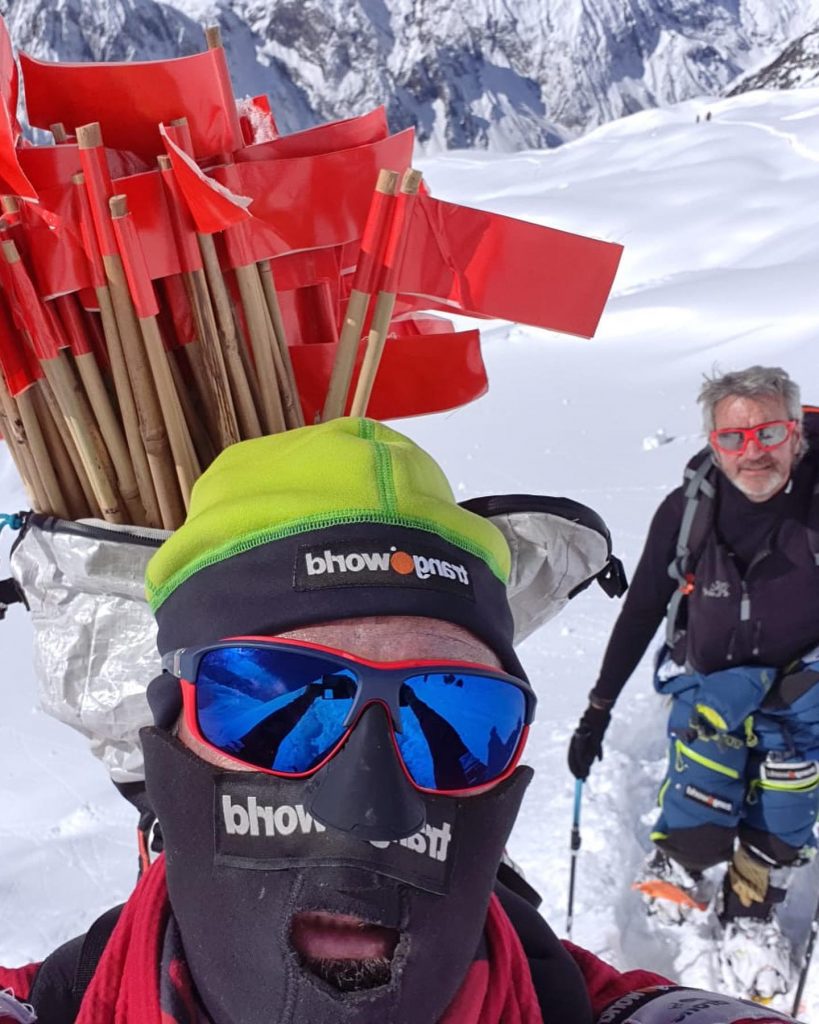 Manaslu, dopo la forte nevicata. Foto via Txikon