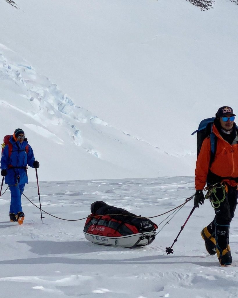 In marcia verso il Polo Sud. Foto Instagram Nirmal Purja