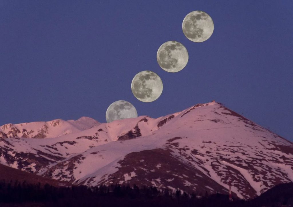 Luna del lupo sul Terminillo, Rieti - Foto Gino Piscello (IG: ginetto_81)