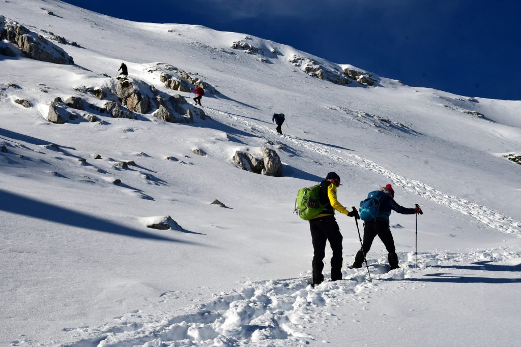 Salita invernale al Costone (massiccio del Velino), foto SA