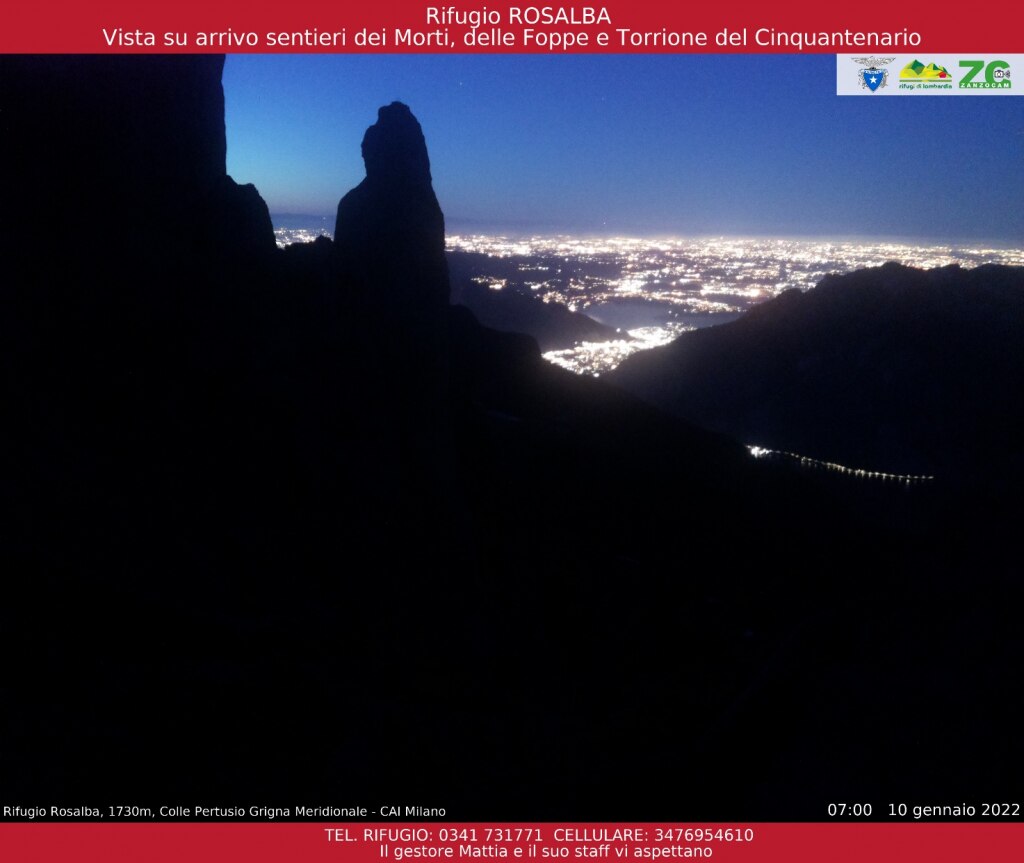 Webcam rifugio Rosalba
