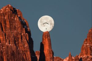 luna, campanil basso, fotografia
