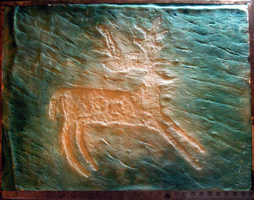 Calco in gesso di un