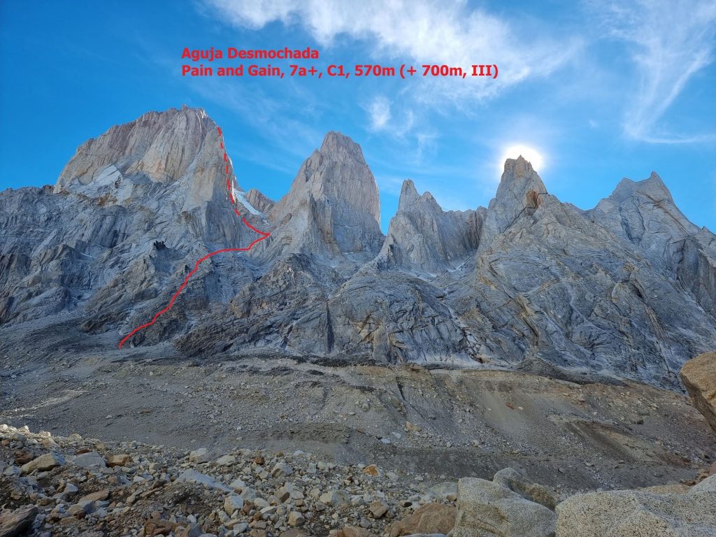 La linea di salita. Foto Facebook Ondrej Húserka