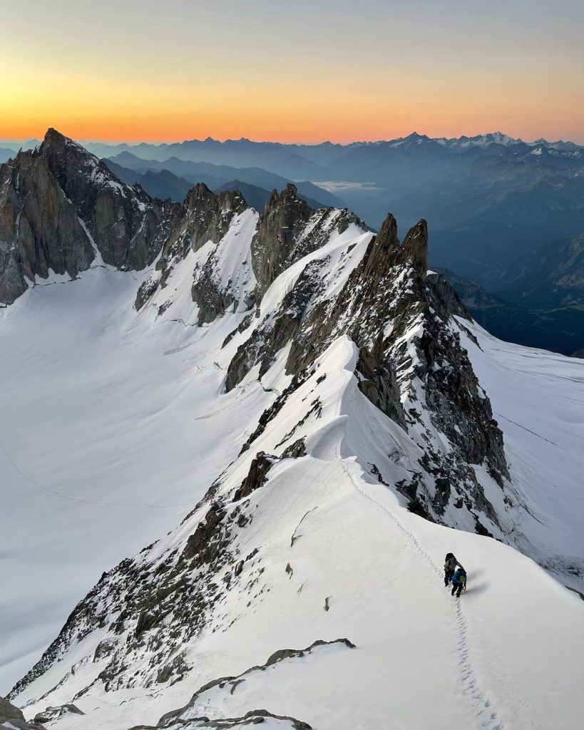 Korra Pesce e Alex Honnold sulle Alpi. Foto Alex Honnold.