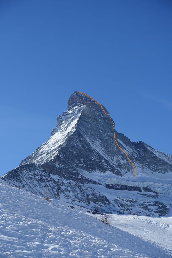 La Gogna-Cerruti sulla nord del Cervino. Foto Benjamin Védrines