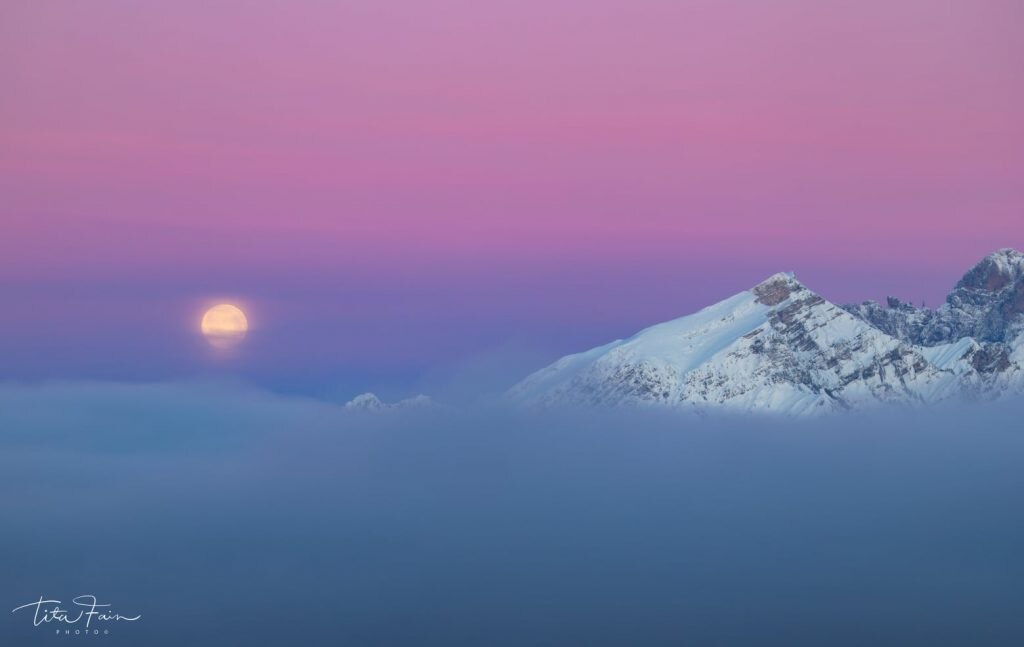 Luna piena della Neve - Foto Tita Lorenza Fain