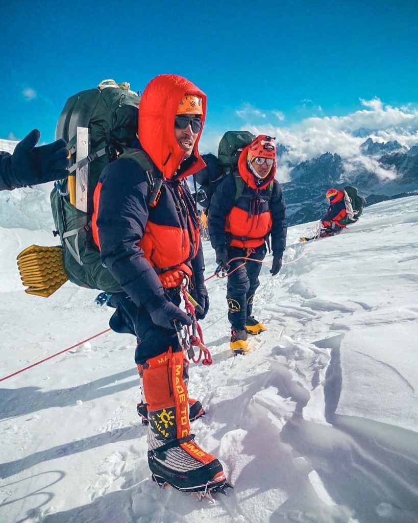Gelje Sherpa . Invernale Cho Oyu 2021-22. Foto Gelje Sherpa