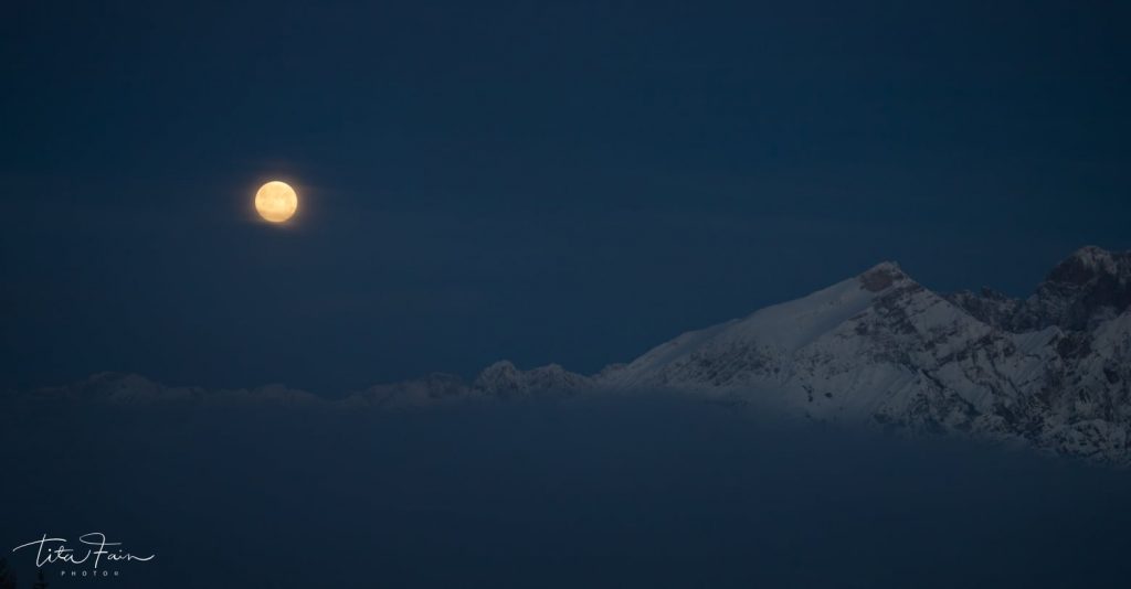 Luna piena della Neve - Foto Tita Lorenza Fain