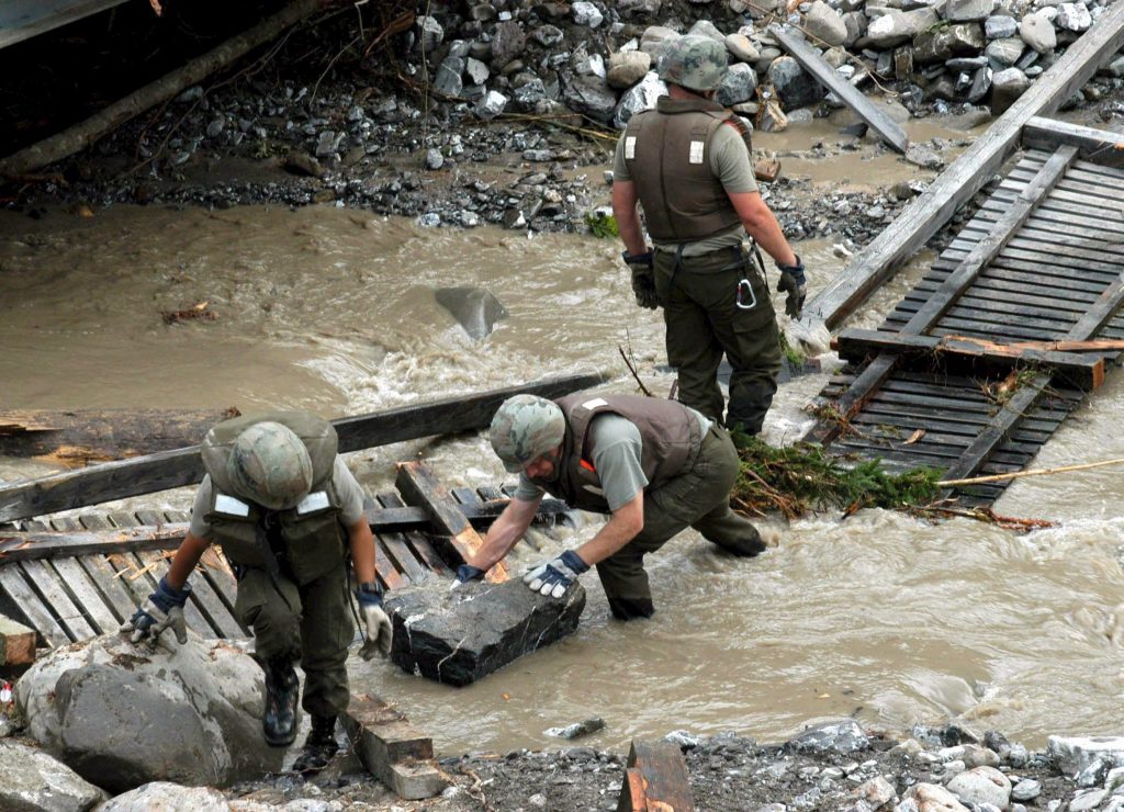 Alluvione in Austria - EPA/PUSCA / HANDOUT