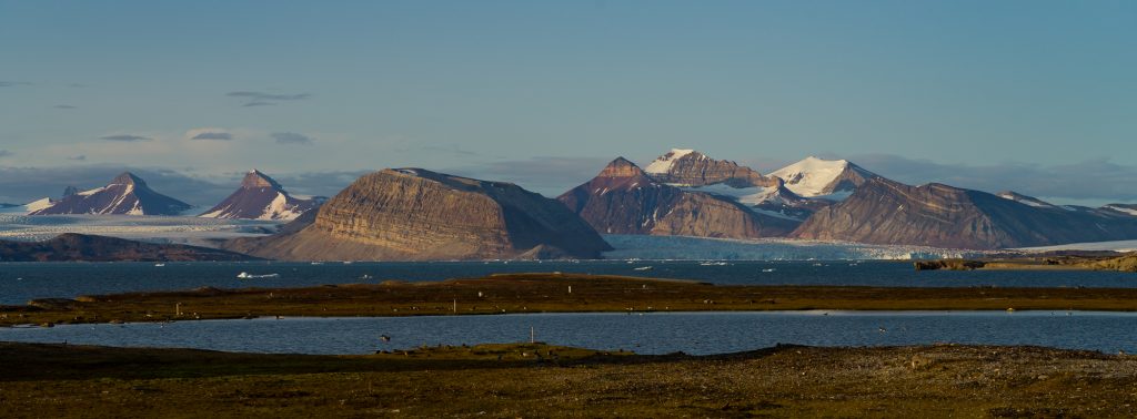 I ghiacciai nel bacino del Bayelva, con le renne che pascolano nella tundra, in una tipica giornata artica - Credits Giamberini/Provenzale