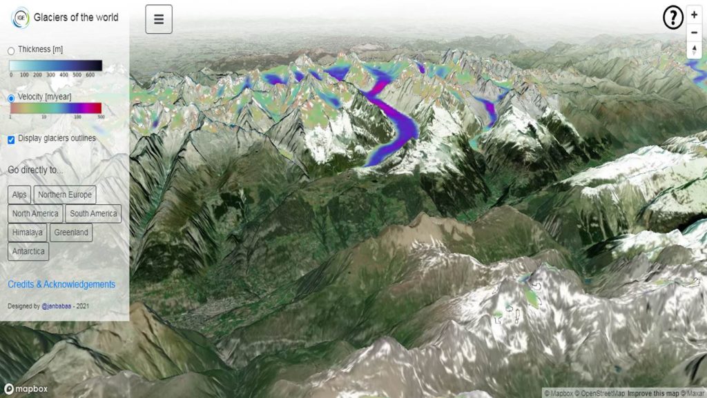 IGE - Glaciers of the world (https://ige-vis.univ-grenoble-alpes.fr/glaciers/index.html)
