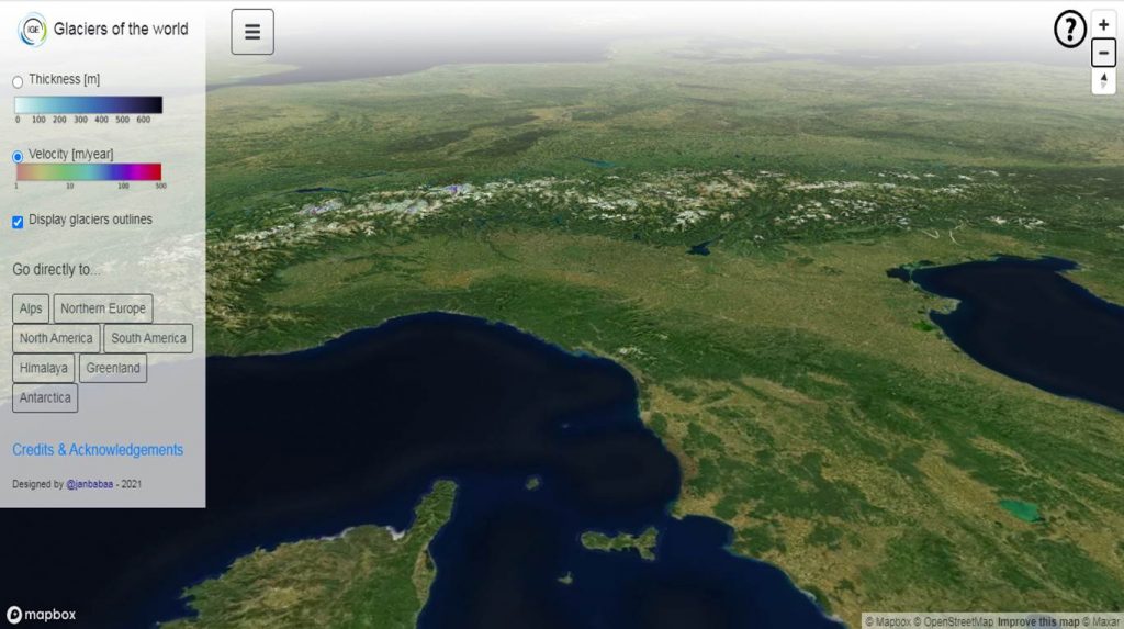 IGE - Glaciers of the world (https://ige-vis.univ-grenoble-alpes.fr/glaciers/index.html)