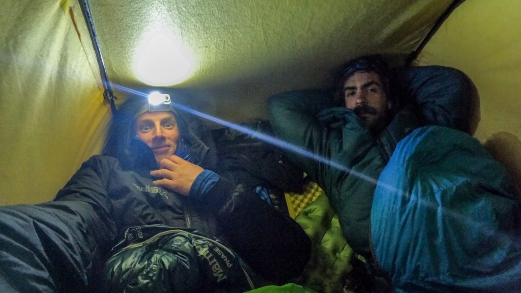 Schiera e Marazzi durante la loro traversata dello Hielo Norte