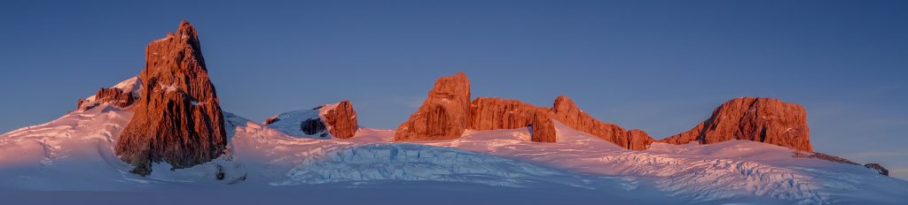Schiera e Marazzi durante la loro traversata dello Hielo Norte