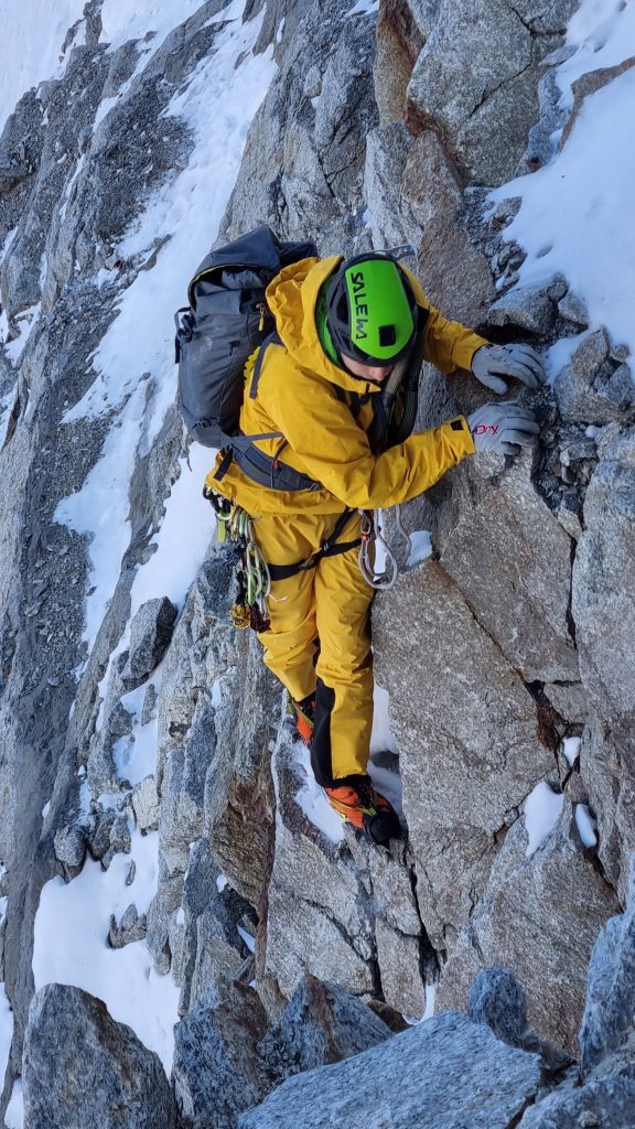 Durante la salita di Goodbye Innsbrooklyn. Foto archivio Simon Messner