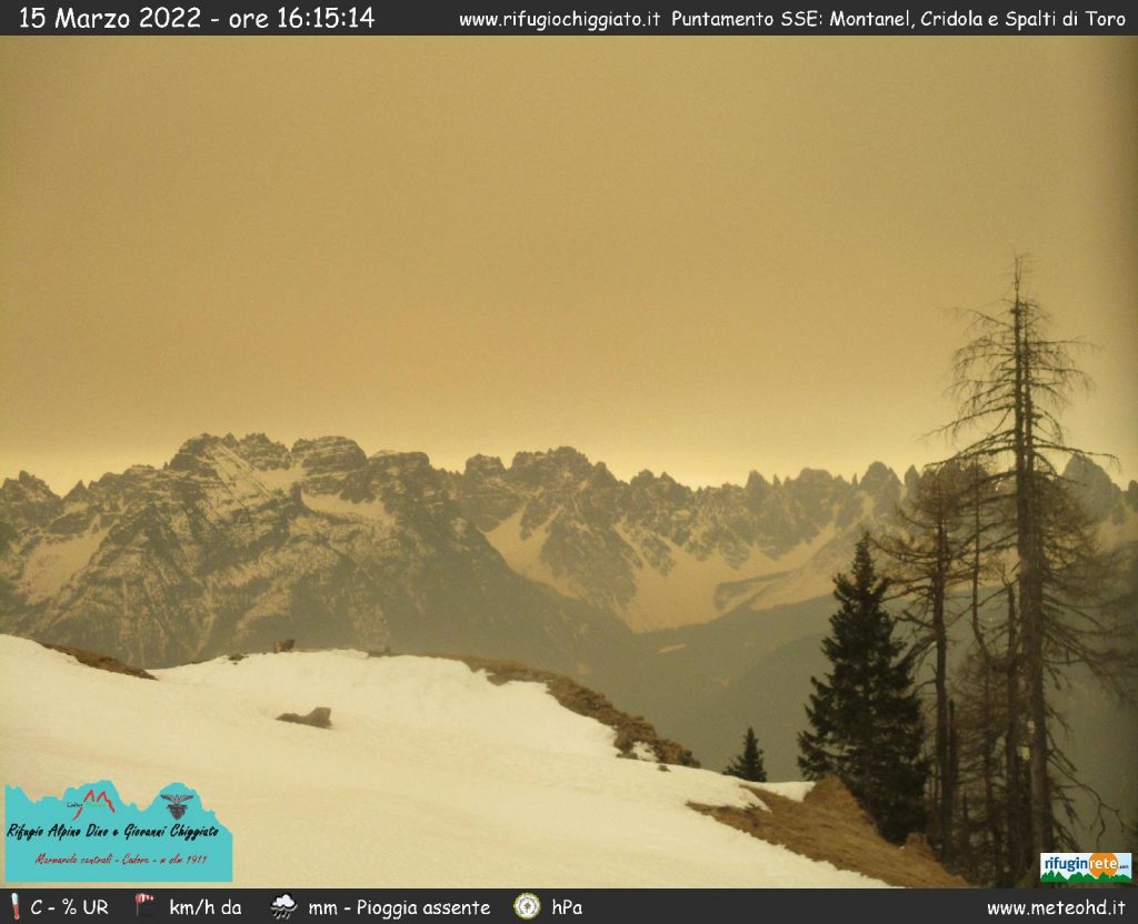 Foto FB Dolomiti Unesco Ph. Webcam Rifuginrete