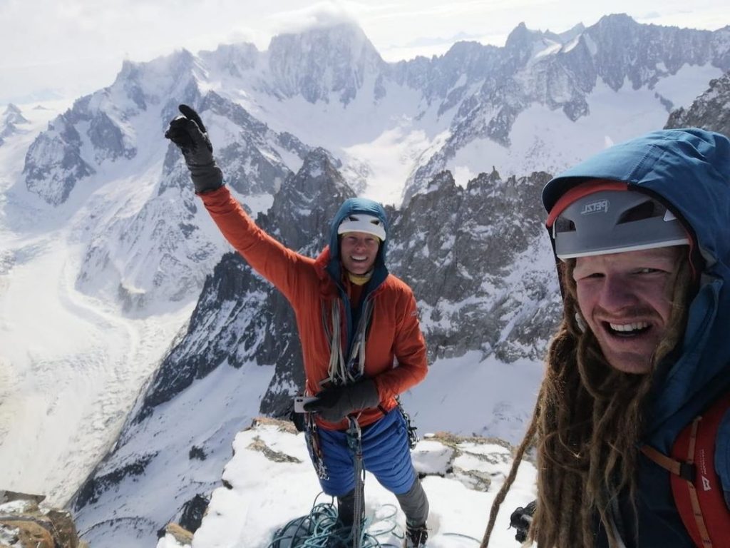 Durante la prima libera della Voie des Guides. Foto Instagram Tom Livingstone