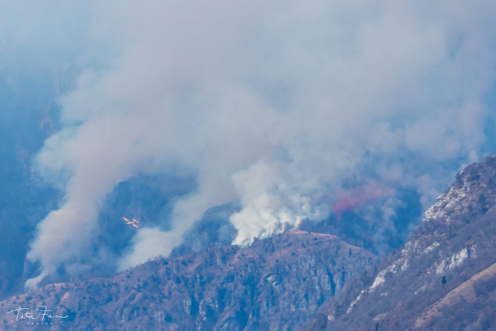 Canadair in azione - Foto Tita Lorenza Fain