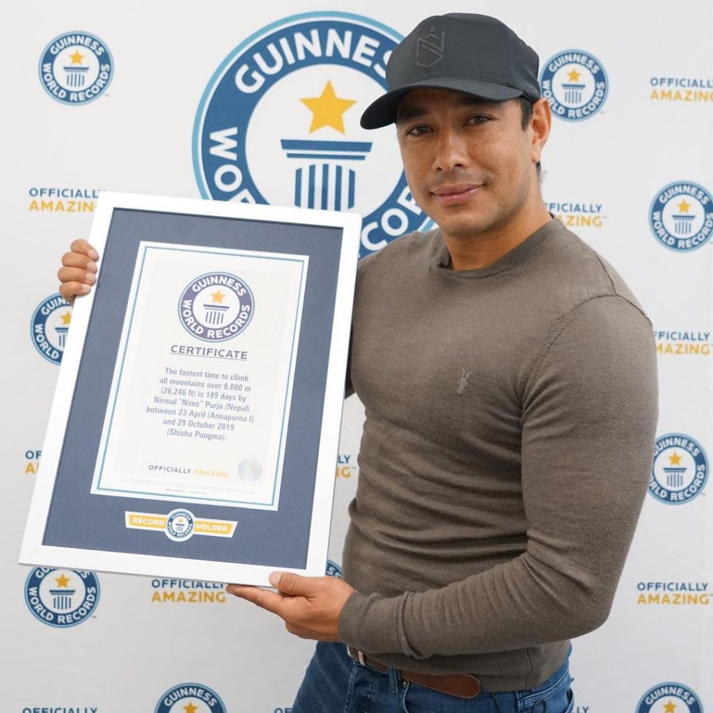Nirmal Purja al Guinness World Record