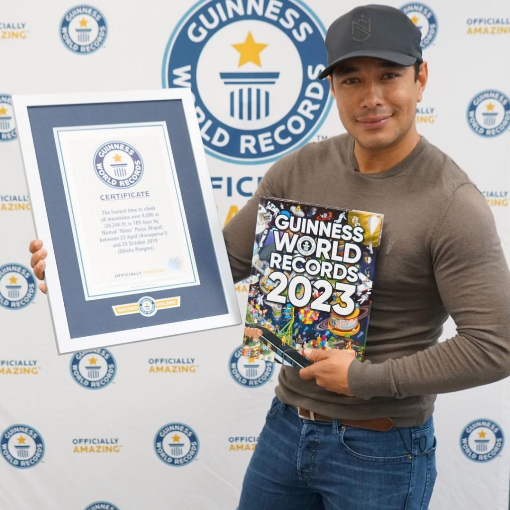 Nirmal Purja al Guinness World Record