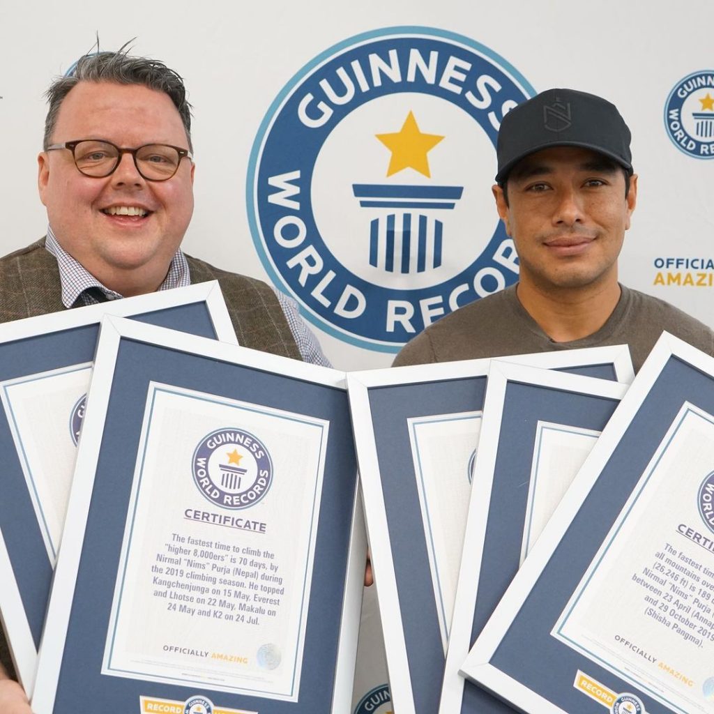 Nirmal Purja al Guinness World Record
