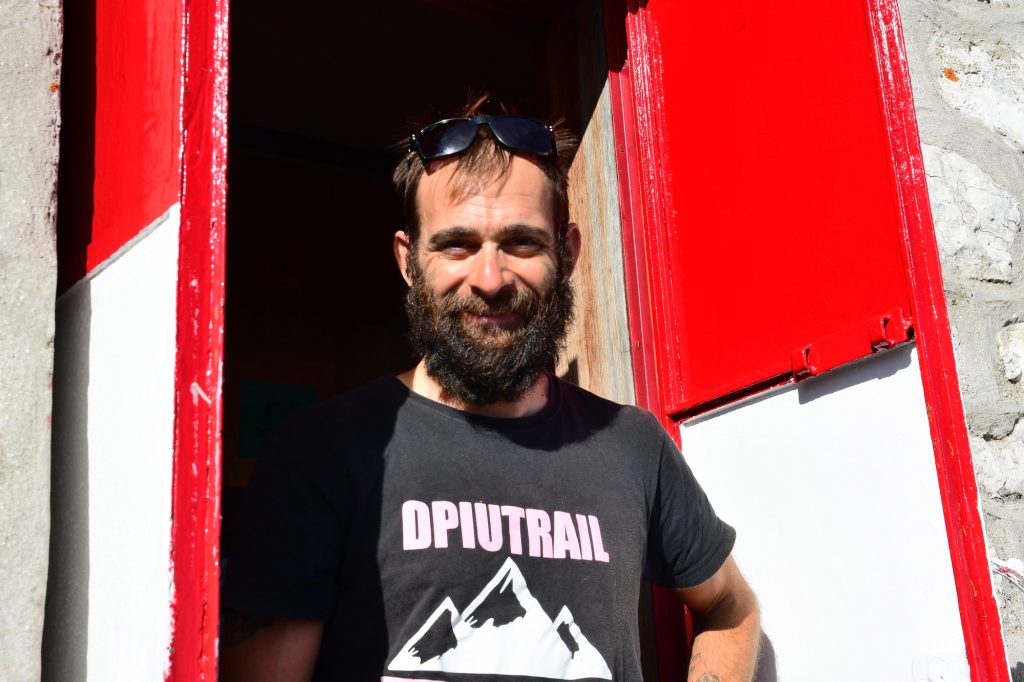 Emanuele Ludovisi al rifugio Rinaldi