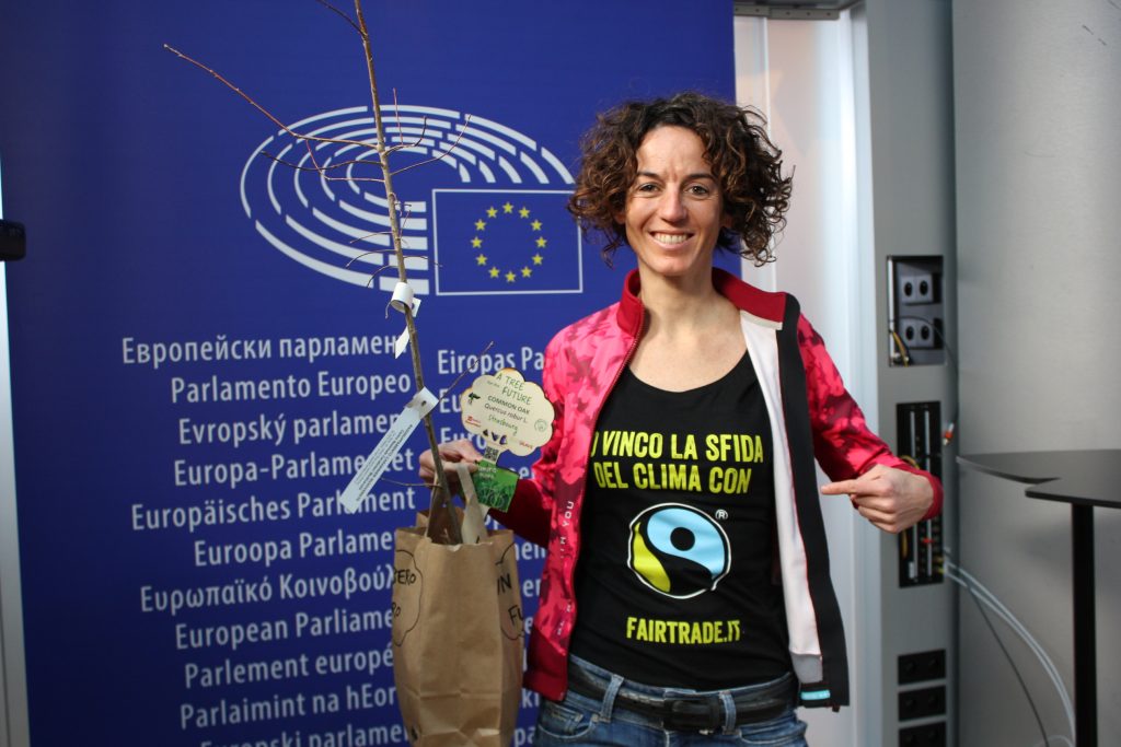 Paola Gianotti al Parlamento Europeo. Foto archivio Paola Gianotti